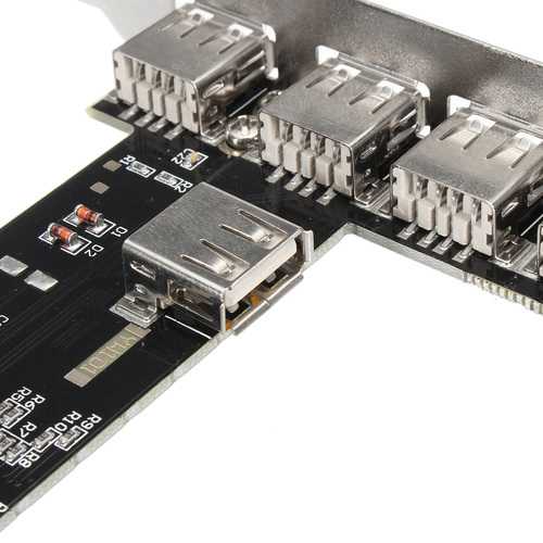 PCI to 5-Port 480Mbps USB2.0 Hub PCI Card Adaptor Module