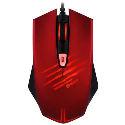 Dareu LM109 2000DPI Adjustable 6 Buttons Optical LED Gaming Mouse Wired USB Ergonomic Mice