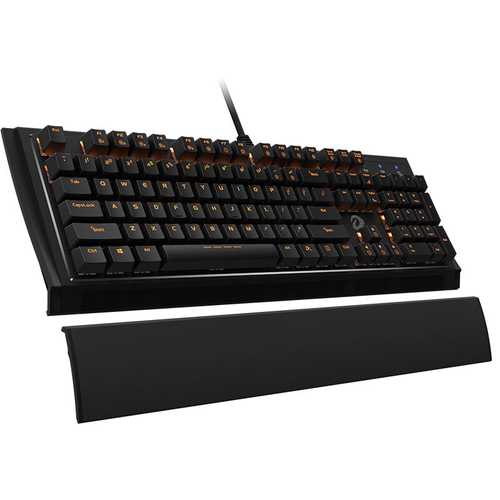 Dareu EK835 104 Keys Orange Light LED Backlight BOX Shaft Gaming Mechanical Keyboard Metal Panel