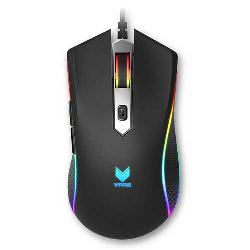 Rapoo V29S 7000DPI USB Wired RGB Backlit Optical Gaming Mouse