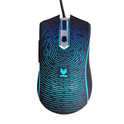 Rapoo V29S 7000DPI USB Wired RGB Backlit Optical Gaming Mouse