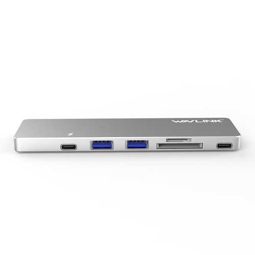 Wavlink WS-UHP3405M Dual Thunderbolt 3 to USB HDMI Card Reader PD Charging Mini Dock for Macbook Pro