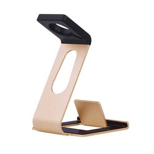 2 in 1 Multi-function Charging Holder Aluminum Alloy Phone Stand for iPhone iPad iwatch Xiaomi