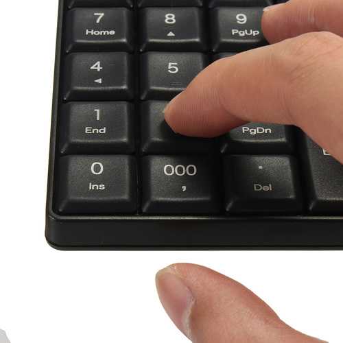 2.4GHz Wireless Mini 23 Keys USB Numeric Keypad Numpad For Desktop PC Laptop