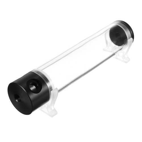 G1/4 T 50mm x 240mm Reservoir Helix Suspension Water Liquid Cooling Tank