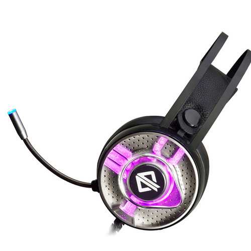 AJazz AX360 3.5mm Audio Jack + USB Wired Noise Canceling Gaming Headset Headphone with Microphone