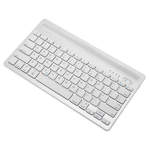 Dual Channel Bluetooth Wireless Keyboard Ultra Thin Portable Keyboard for Phones Pads