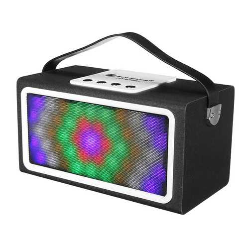 Bluetooth Wireless Retro Style Radio FM LED Light Speaker Support AUX USB TF