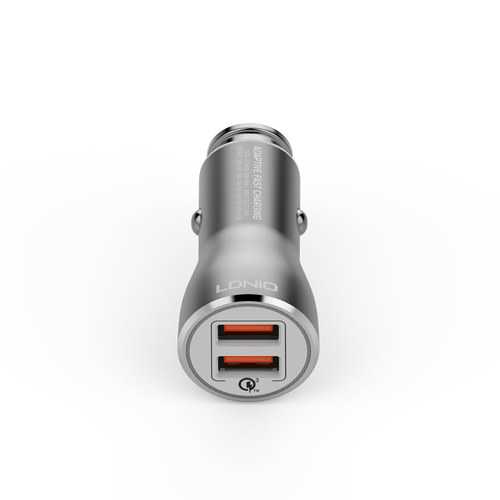 LDNIO C-407Q 36W 3A 2Ports QC3.0 Fast Charging Car Charger For iphone X 8/8Plus Samsung S8 Xiaomi 6