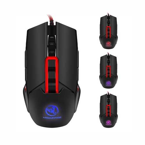 MOYUKAXIE S400 3200dpi Adjustable USB Wired LED Backlit Gaming Mouse