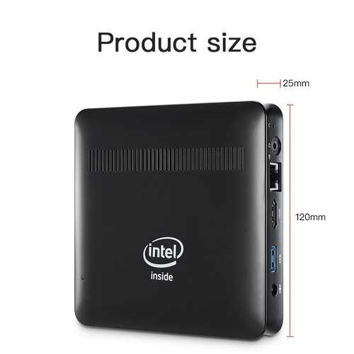 Bben MN11 Mini PC 4GB DDR3L 64GB Emmc Intel Atom x5-Z8350 Quad Core win10