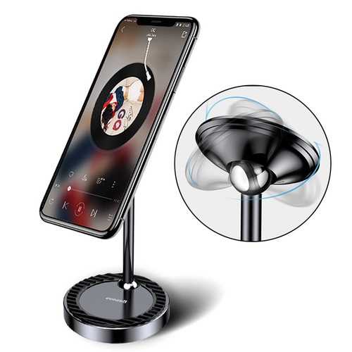 Baseus 360 Degree Rotation Magnetic Lazy Holder Desktop Phone Stand for iPhone 8 Samsung S8 Xiaomi 6