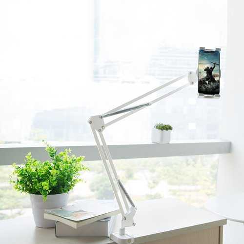 Rock Long Arm Lazy Holder Flexible Desktop Phone Stand Mount Bracket for 4-12.9 inches Phone Tablet