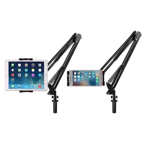 Rock Long Arm Lazy Holder Flexible Desktop Phone Stand Mount Bracket for 4-12.9 inches Phone Tablet