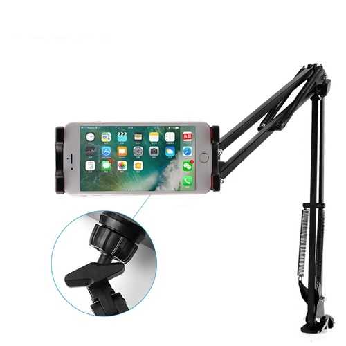 Rock Long Arm Lazy Holder Flexible Desktop Phone Stand Mount Bracket for 4-12.9 inches Phone Tablet