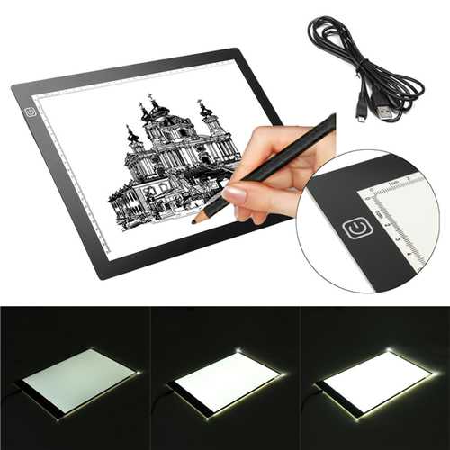 A3 LED Tracing Board Drawing Light Box Art Craft Paint Pad Tattoo Ultra Slim 19