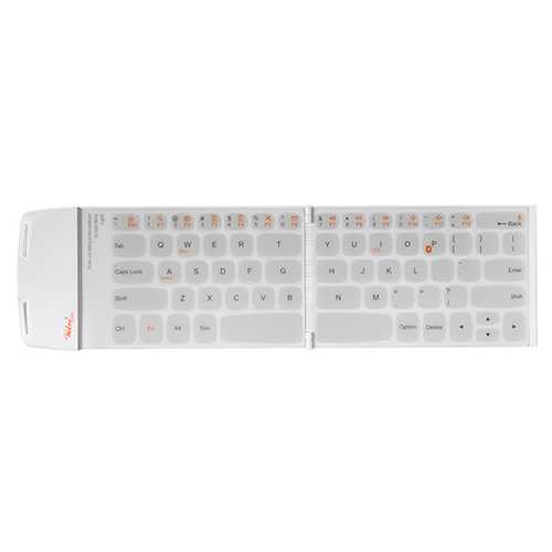 Pocketwekey Wireless Bluetooth Thin English Keyboard White