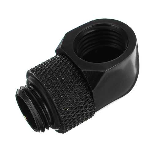 G1/4 Thread Female to Male 90 Degree Fittings Joints PC Water Cooling Connector