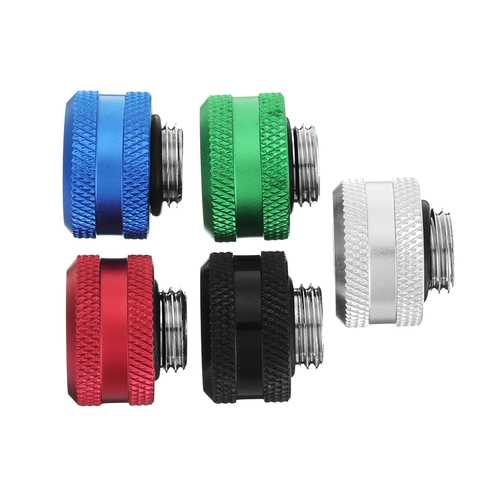 G1/4 Thread Rigid Tube Compression Fittings OD 14mm Hard Tube Extender Fittings for PC Water Cooling