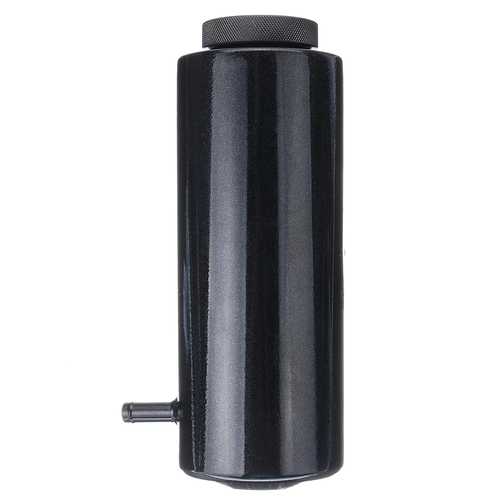 800ml Cylinder Radiator Overflow Reservoir Coolant Tank Black/Blue Aluminum Can