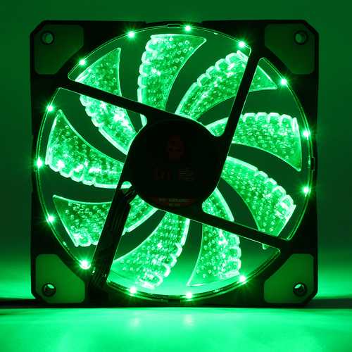 120mm 15pcs LED Light Neon PC Computer Case CPU Cooling Fan Mod Cooler 3Pin 4Pin