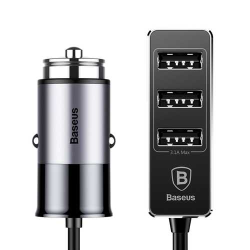 Baseus 5.5A 4 Ports Socket Fast Car Charger For iPhone X 8Plus Oneplus5 Xiaomi 6 Mi A1 Tablet