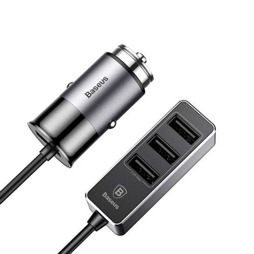 Baseus 5.5A 4 Ports Socket Fast Car Charger For iPhone X 8Plus Oneplus5 Xiaomi 6 Mi A1 Tablet