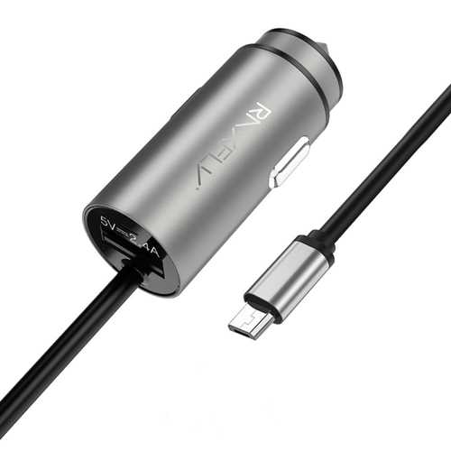 RAXFLY 3.4A Fast Car Charger With Extension Cable For iPhone X 8 8plus Oneplus 5 Xiaomi 6 Mi A1 S8