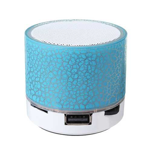 Mini Portable Wireless Bluetooth Hifi Bass Stereo Speaker MIC TF USB LED