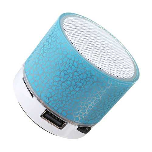 Mini Portable Wireless Bluetooth Hifi Bass Stereo Speaker MIC TF USB LED