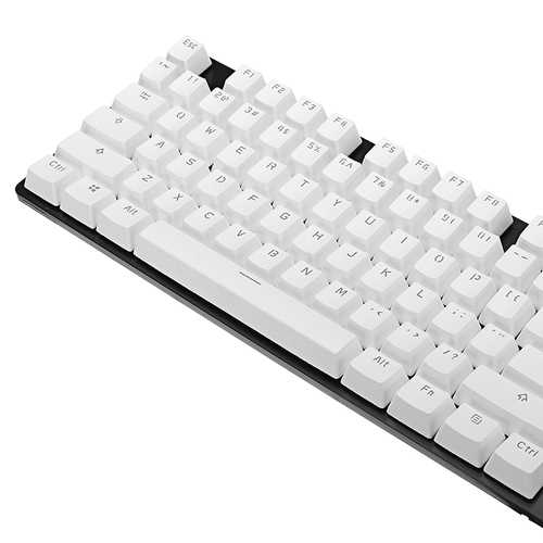 61 Key ANSI Layout OEM Profile PBT Keycaps Light Translucent Key Caps for 60% Mechanical Keyboard