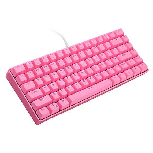 KANANIC DKD L82 82 Key NKRO PBT Keycaps CIY Blue Switch Mechanical Gaming Keyboard Pink Cyan Case