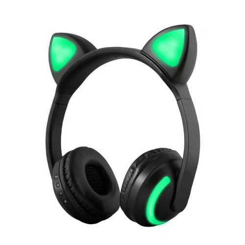 Bluetooth Cat Ear LED Light Headphone Headset Earphones 7 Colors For Tablet Cellphone