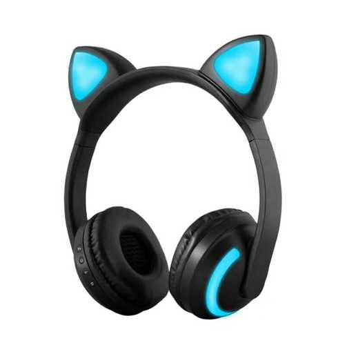 Bluetooth Cat Ear LED Light Headphone Headset Earphones 7 Colors For Tablet Cellphone