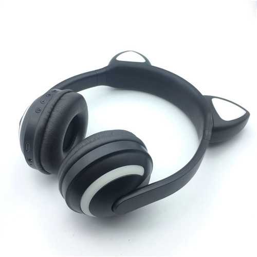 Bluetooth Cat Ear LED Light Headphone Headset Earphones 7 Colors For Tablet Cellphone