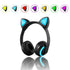 Bluetooth Cat Ear LED Light Headphone Headset Earphones 7 Colors For Tablet Cellphone