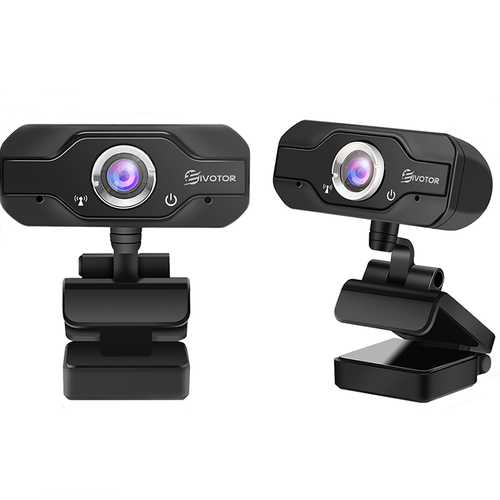 EIVOTOR 1080P HD CMOS Sensor Webcam Adjustable Angle Computer Camera