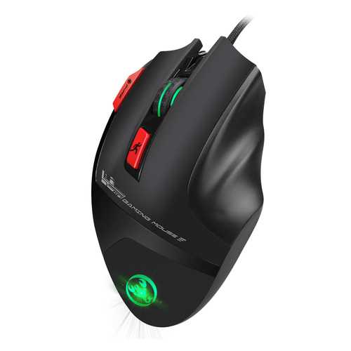 HXSJ S800 9 Buttons 6000DPI Backlit Gaming Mouse USB Wired Optical Programmable Mouse Mice