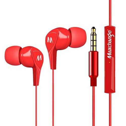 Maxchange EP01 3.5mm Stereo In-Ear Earphone Red White