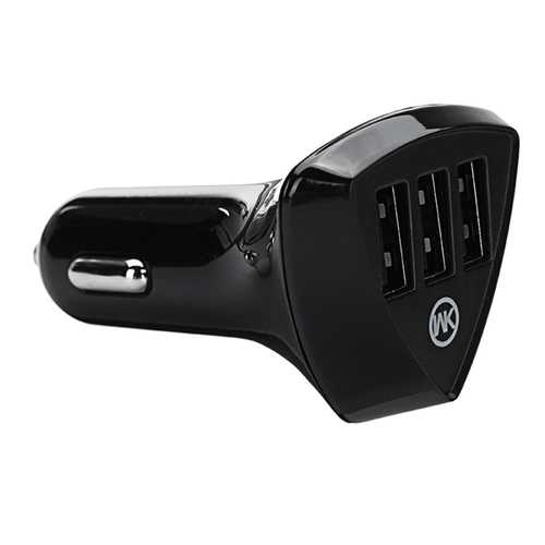 WK 3 Ports Fast Car Charger For iPhone X 8Plus Oneplus 5t Xiaomi 6 Mi A1 Note 3 S8 Note 8