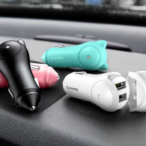 Baseus 3A Dual USB Car Charger For iPhone X 8plus Oneplus 5t Xiaomi 6 Mi A1 S8 HUAWEI P10