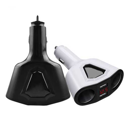 Bakeey 3.1A Dual USB Car Charger LED Power Socket Charger Adapter With 2 Port Cigarette Lighter