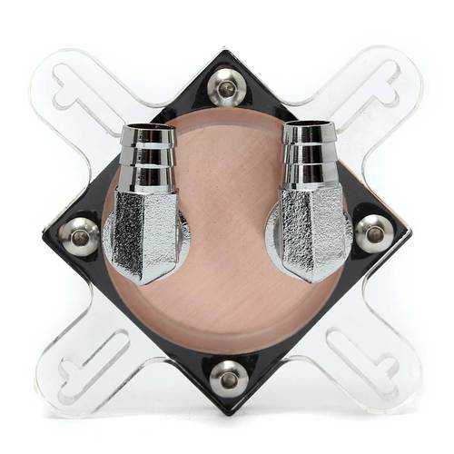 CPU Water Cooling Block Red Copper Base Cool Inner Channel For AMD Intel CPU