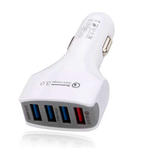 Bakeey 4 Ports QC3.0 Fast Car Charger For iPhone X 8Plus Oneplus 5t Xiaomi Redmi 5 Plus S8