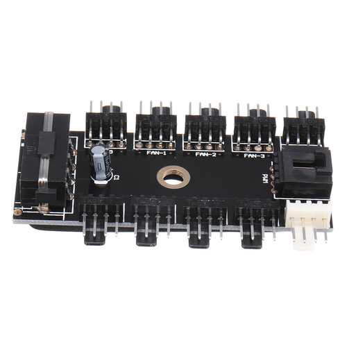 4pin PWM Fan Hub Speed Controller Regulator For Computer Case Fans