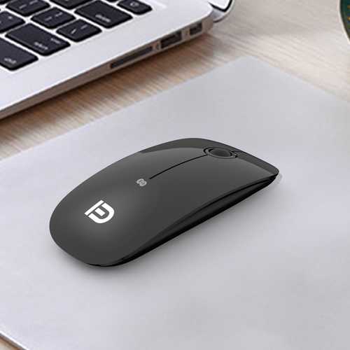 i368d 1600DPI Ultra Thin Mute Dual Mode Bluetooth 2.4G Wireless Optical Mouse for Office Work PC