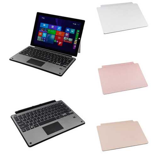 Aluminum Metal Bluetooth Keyboard+Leather Case For Microsoft Surface Pro 3/Pro 4