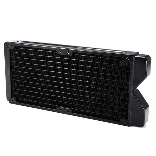 G1/4 240mm 12 Pipes Copper Water Cooling Radiator Computer CPU Heatsink Radiator