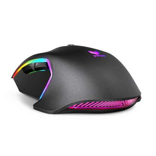 Rapoo V20 Pro 8000DPI 9Buttons USB Wired RGB Backlit Optical Gaming Mouse Support Macro Setting