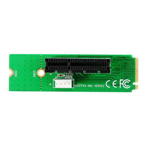 PCI-E 1X/4X Card to NGFF M.2 M Male Adapter Key PCIE Slot Board With Converter